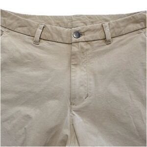 Lululemon Pants 32 (33x30) Mens Commission Slim Flat Front Beige LM5ACOS